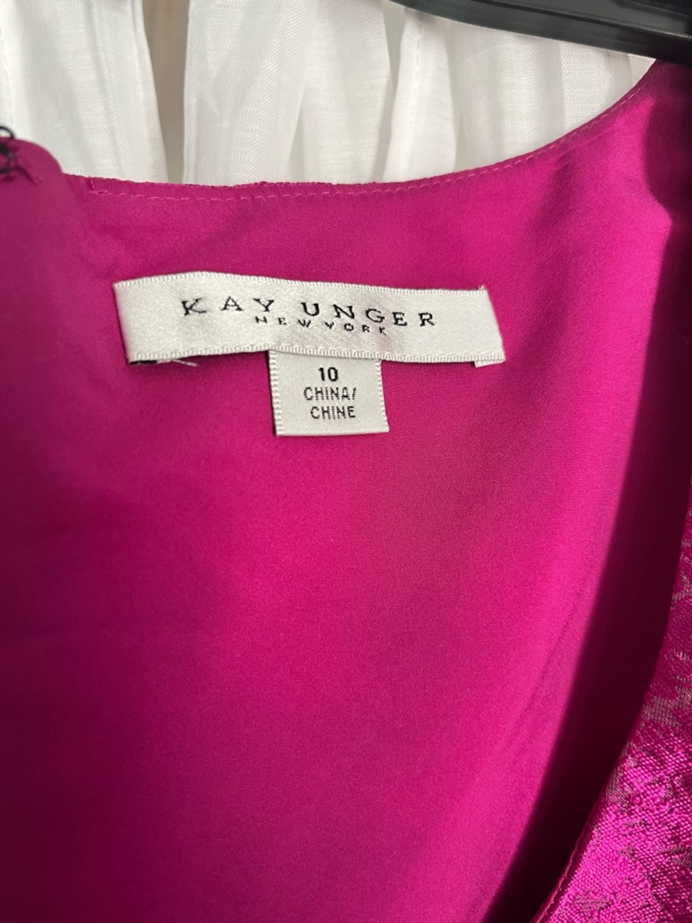 NWT Kay Unger Cerise Jacquard Asymmetric Ruffle Maxi Romper Jumpsuit - Picture 3 of 6